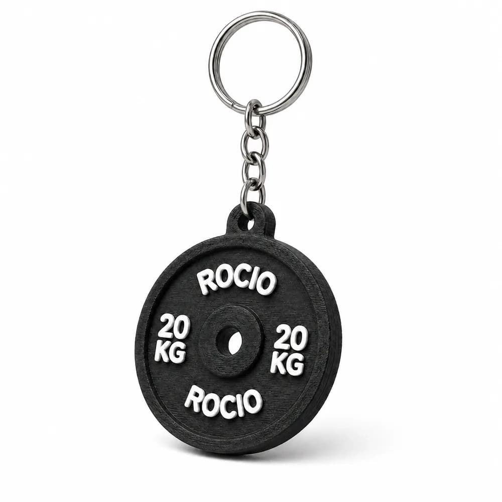 Llavero disco gimnasio