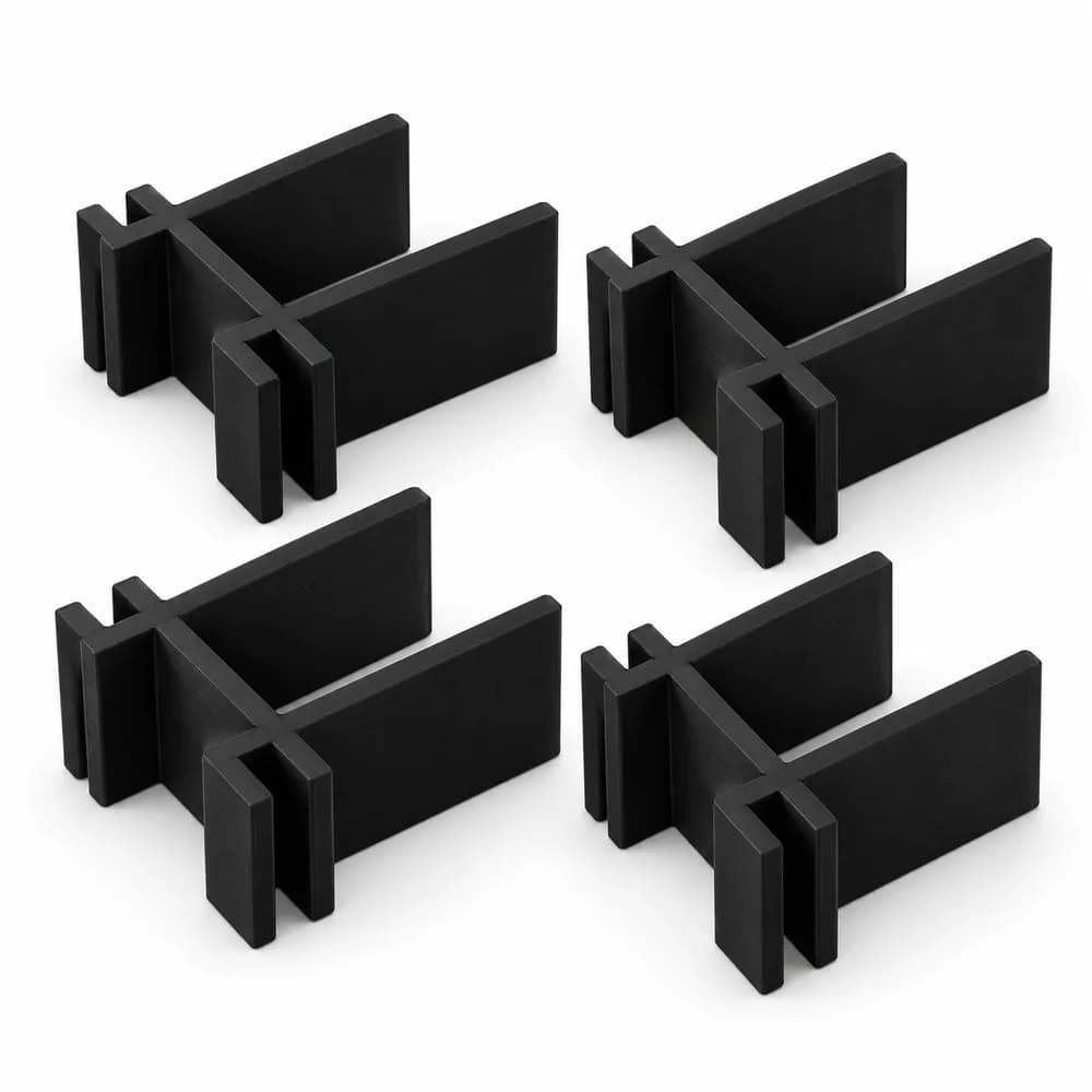 Guías dobles para puertas de estantería en columna
