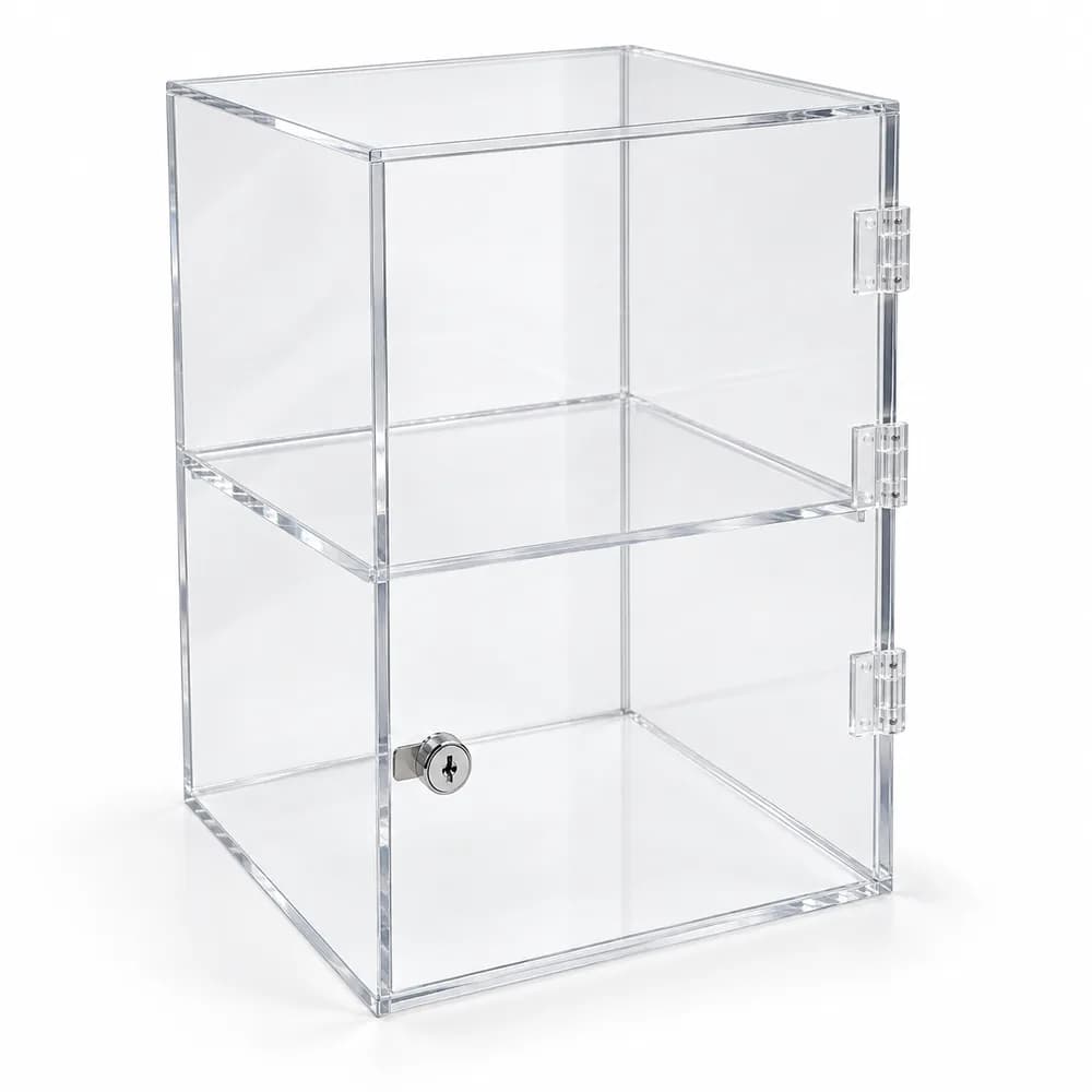 Vitrina de metacrilato con puerta a medida