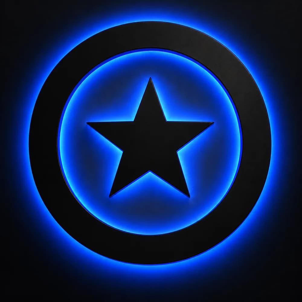 Logo retroiluminado de metacrilato